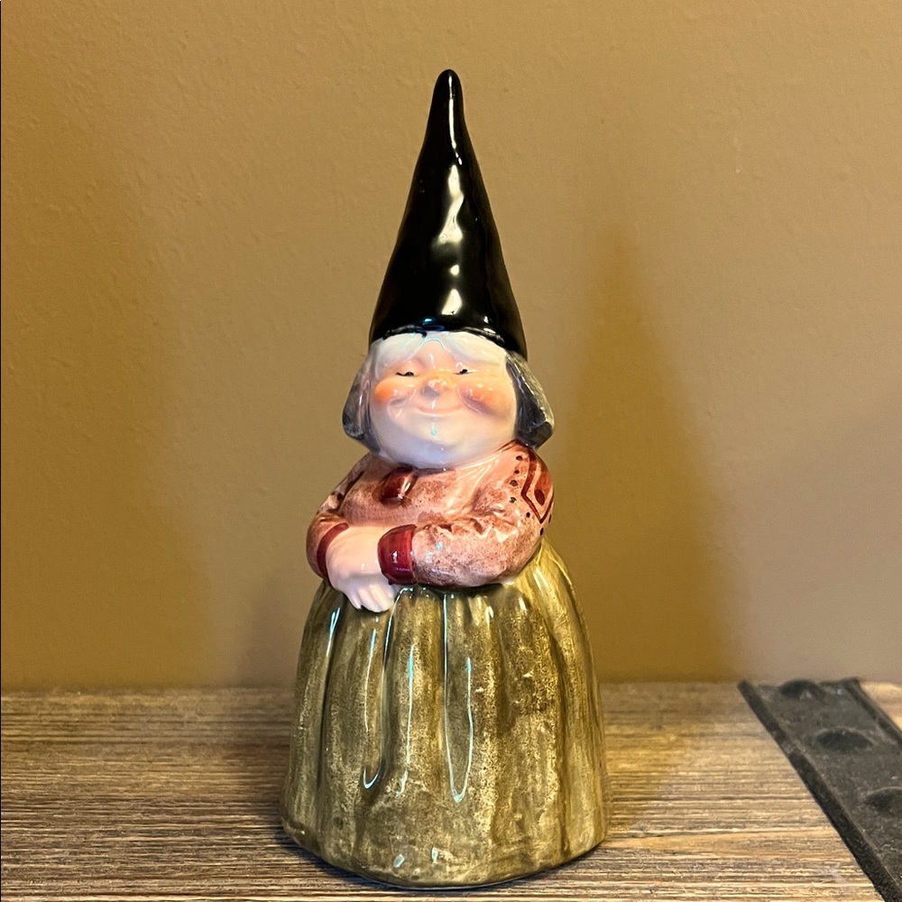 Vintage 1979 GORHAM UNIEBOEK Ceramic Gnome Bell